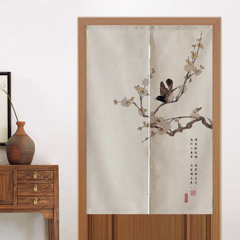 Peach Blossom  Noren Door Curtain image 0