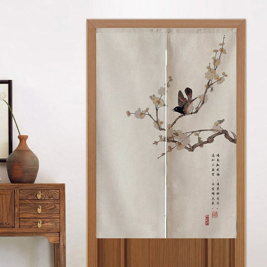 Peach Blossom  Noren Door Curtain image 0