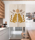 Two yellow leopards Doorway Curtain Noren image 0