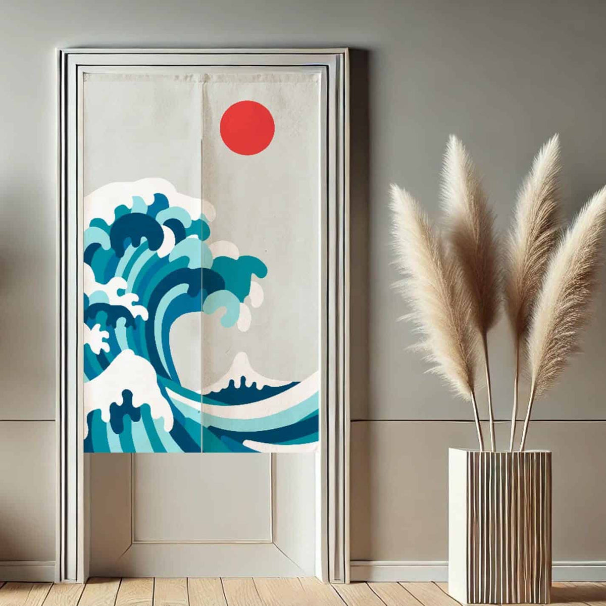 Sea Wave Noren  Doorway Curtain image 0