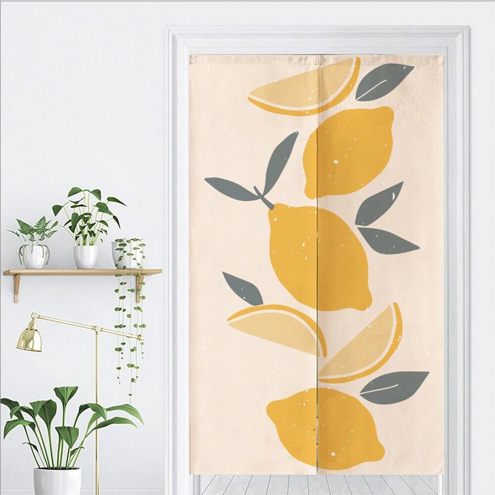 Lemon Pattern Door Curtain image 1
