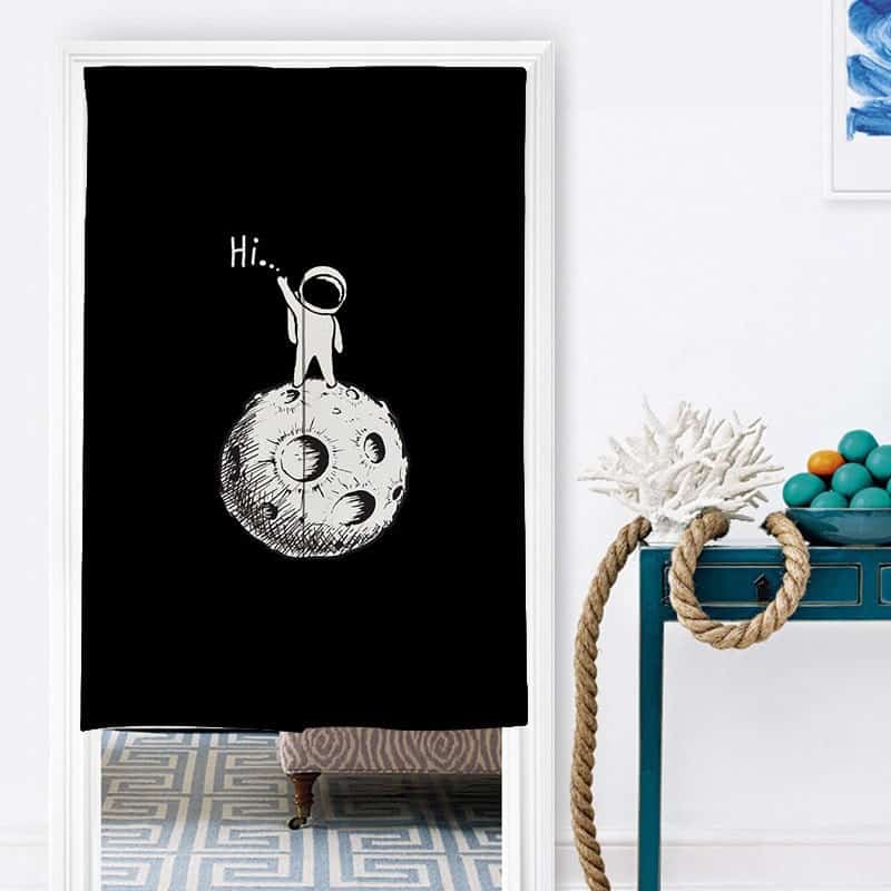 Spaceman Doorway Noren Curtain image 5