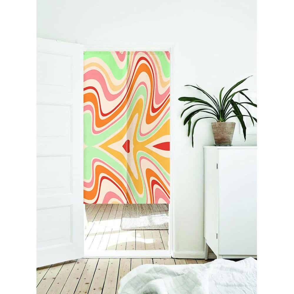 Multicolored Doorway Noren Curtain image 0