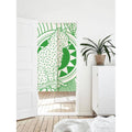 Aesthetic Cute Green Leopard Art Print Doorway Curtain Noren image 0