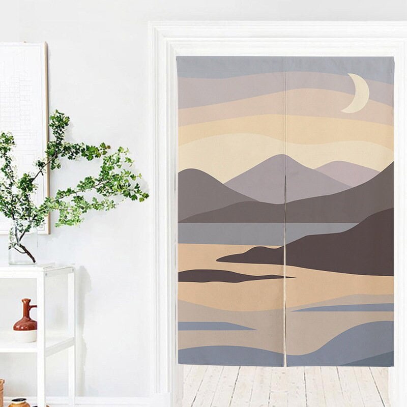 Chinese landscape painting Doorway Noren Curtain image 0