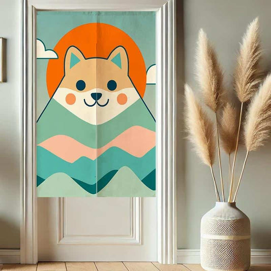 Abstract Animals Noren Doorway Curtain image 0
