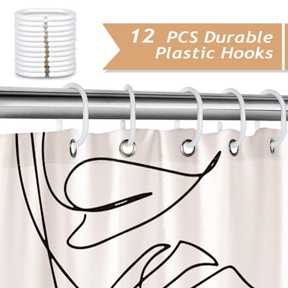 Abstract Woman Shower Curtain