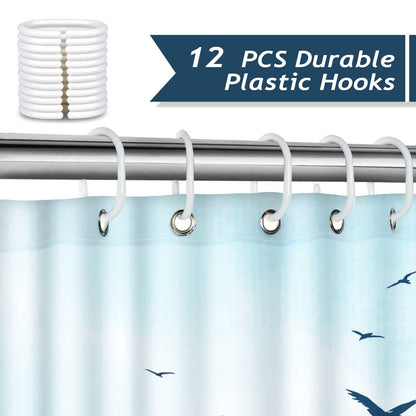 Blue Waves Shower Curtain