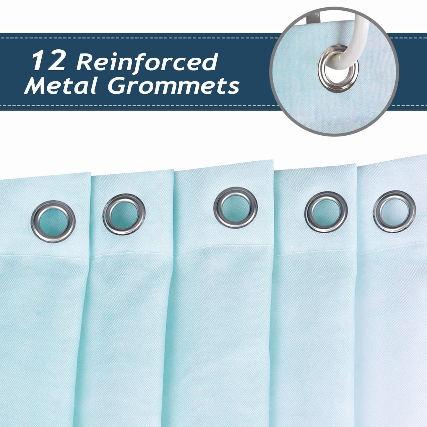 Blue Waves Shower Curtain