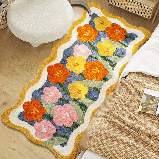 Lovely Flowers Bedroom Runner Mat Mom‘s Day Gift