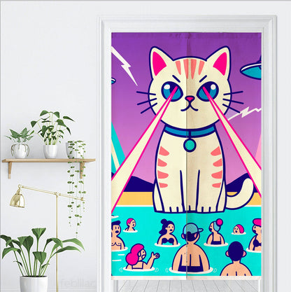 Laser Cat Door Curtain