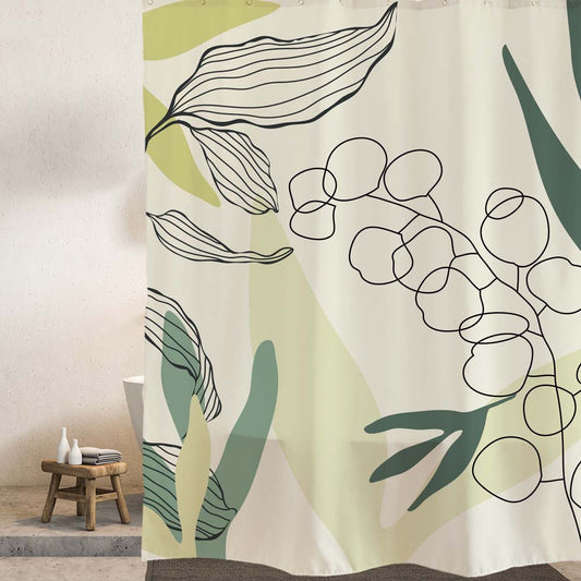 Lovely Forest Leaves Shower Curtain