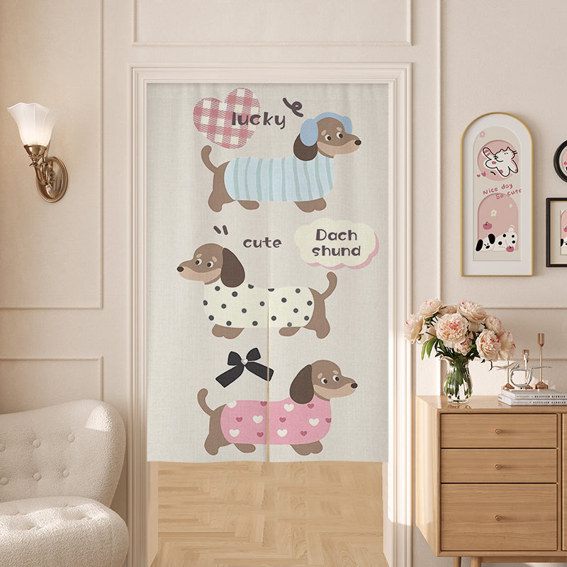 Beautiful puppy Door Curtain