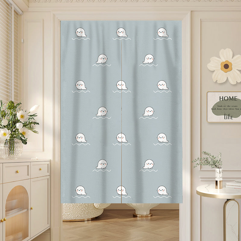 Cute seal Door Curtain