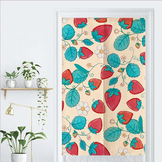 Strawberries and Cream Door Curtain