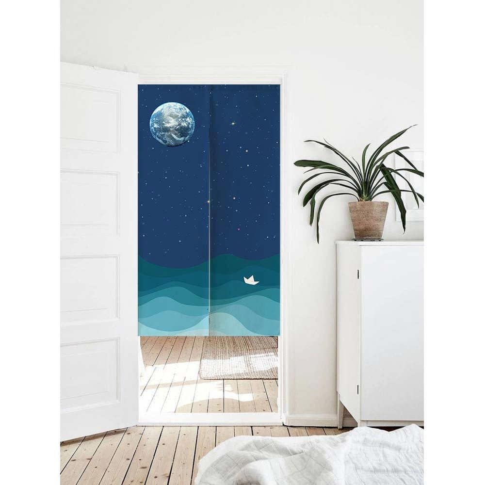 Earth Japanese Doorway Noren Curtain image 0