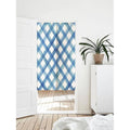 Plaid Art Print Cotton Linen Blended Curtain image 0