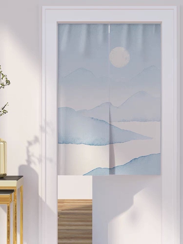 Blue Mountain Doorway Noren Curtain image 3