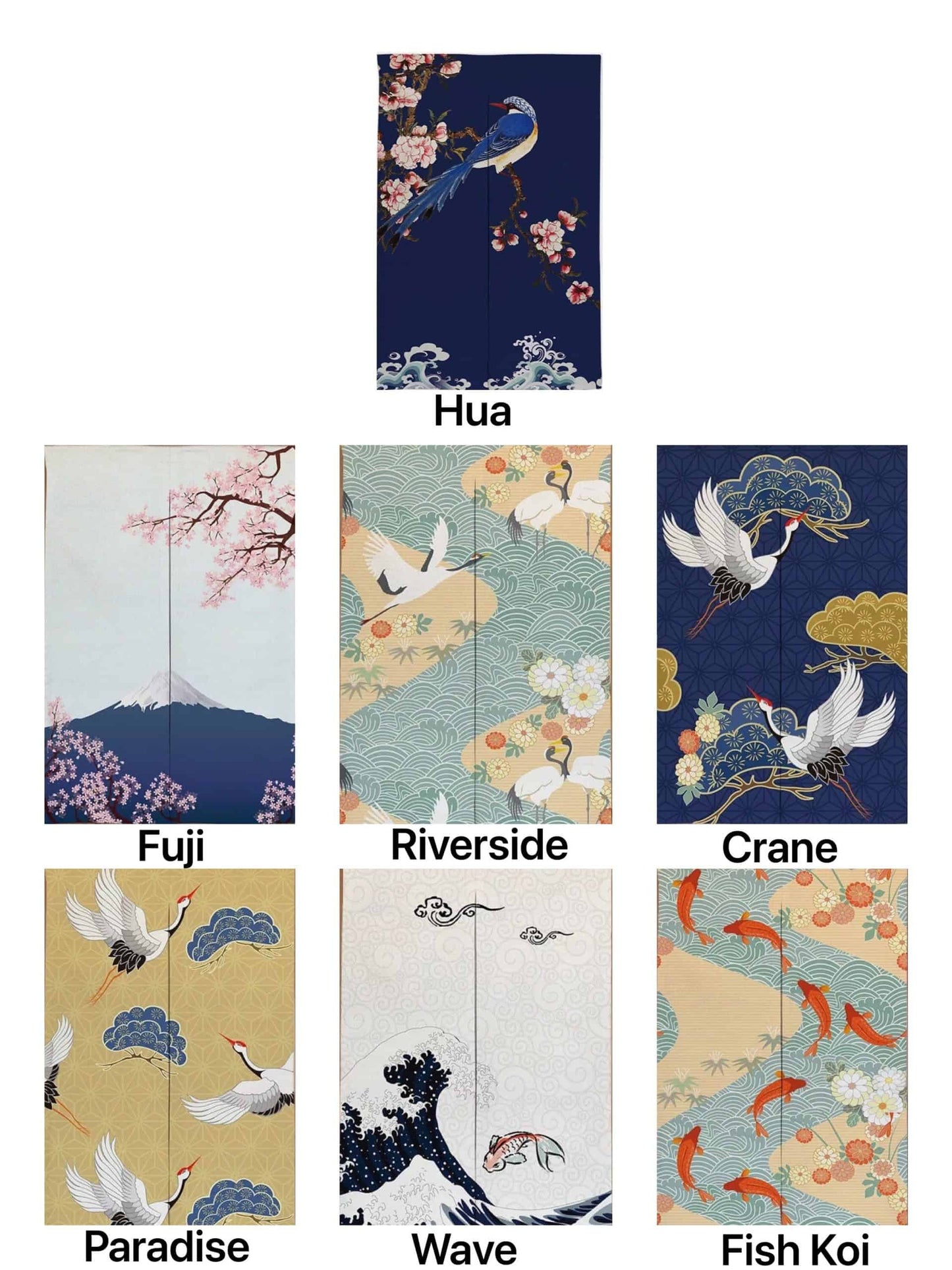 Doorway Noren Curtain, Art Wall Tapestry for Home Decor, Cotton Linen Curtain, 33.5 x 55 inch or 85 x 140 cm, Room Dividers image 7