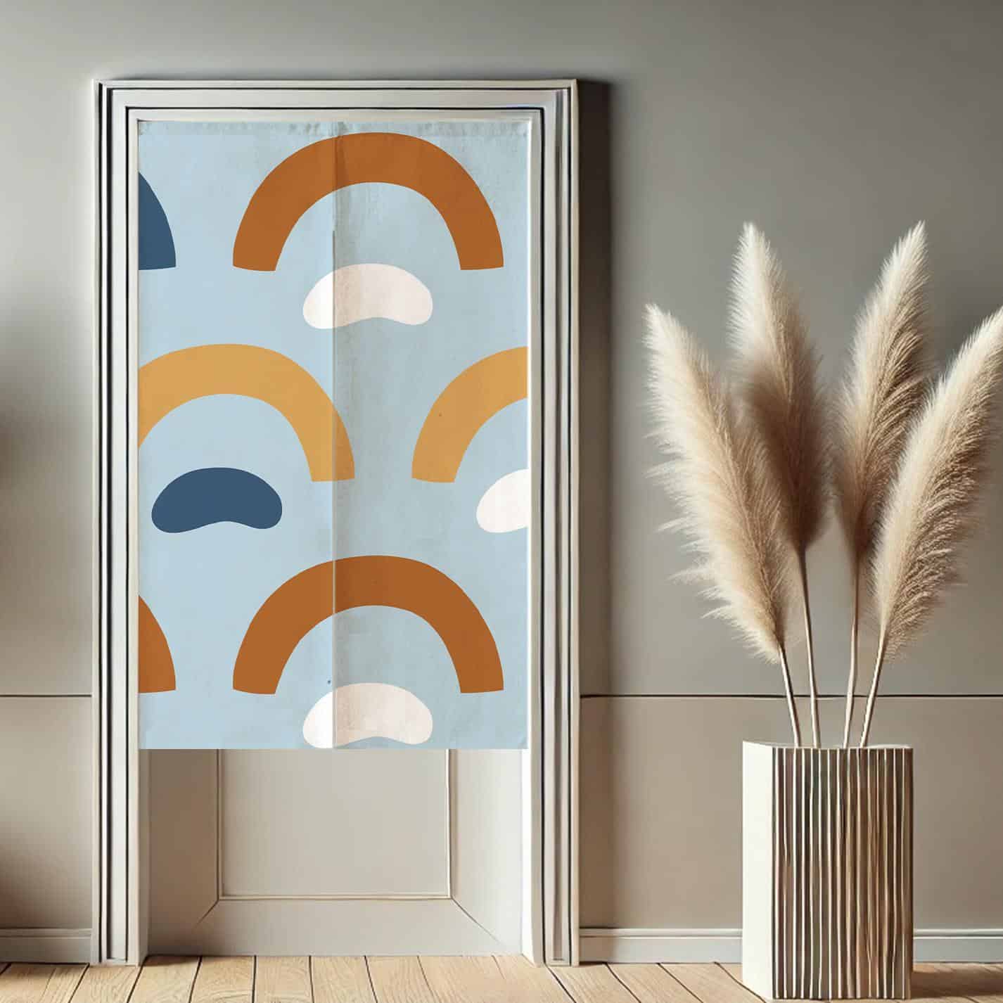 Cute Clouds Noren Doorway Curtain image 1