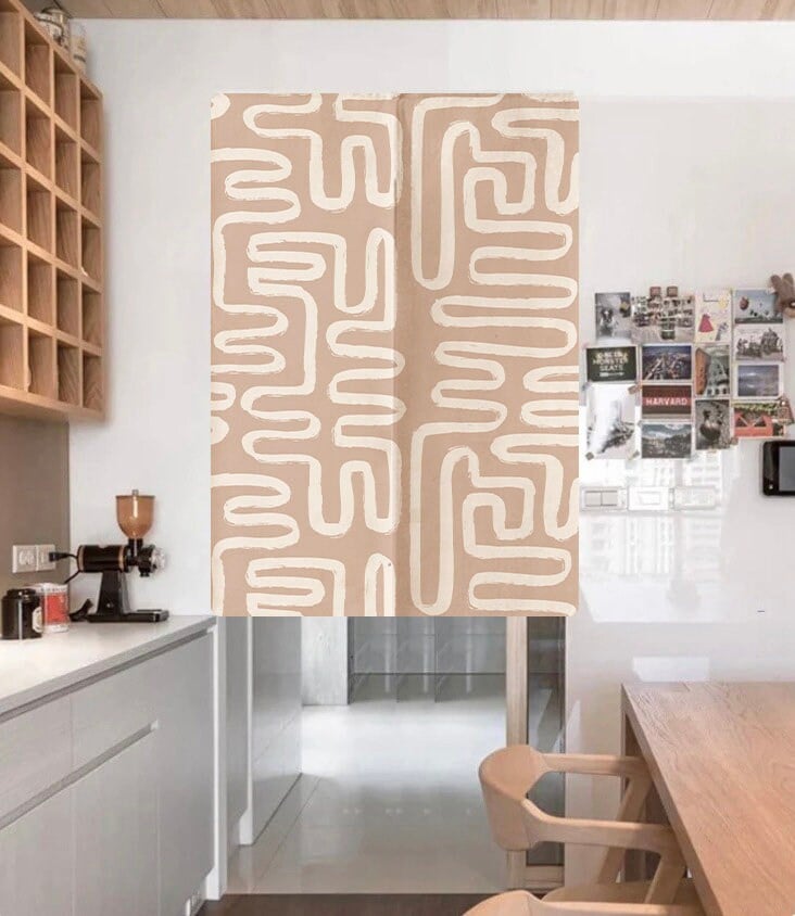 Maze paths Doorway Curtain Noren image 0