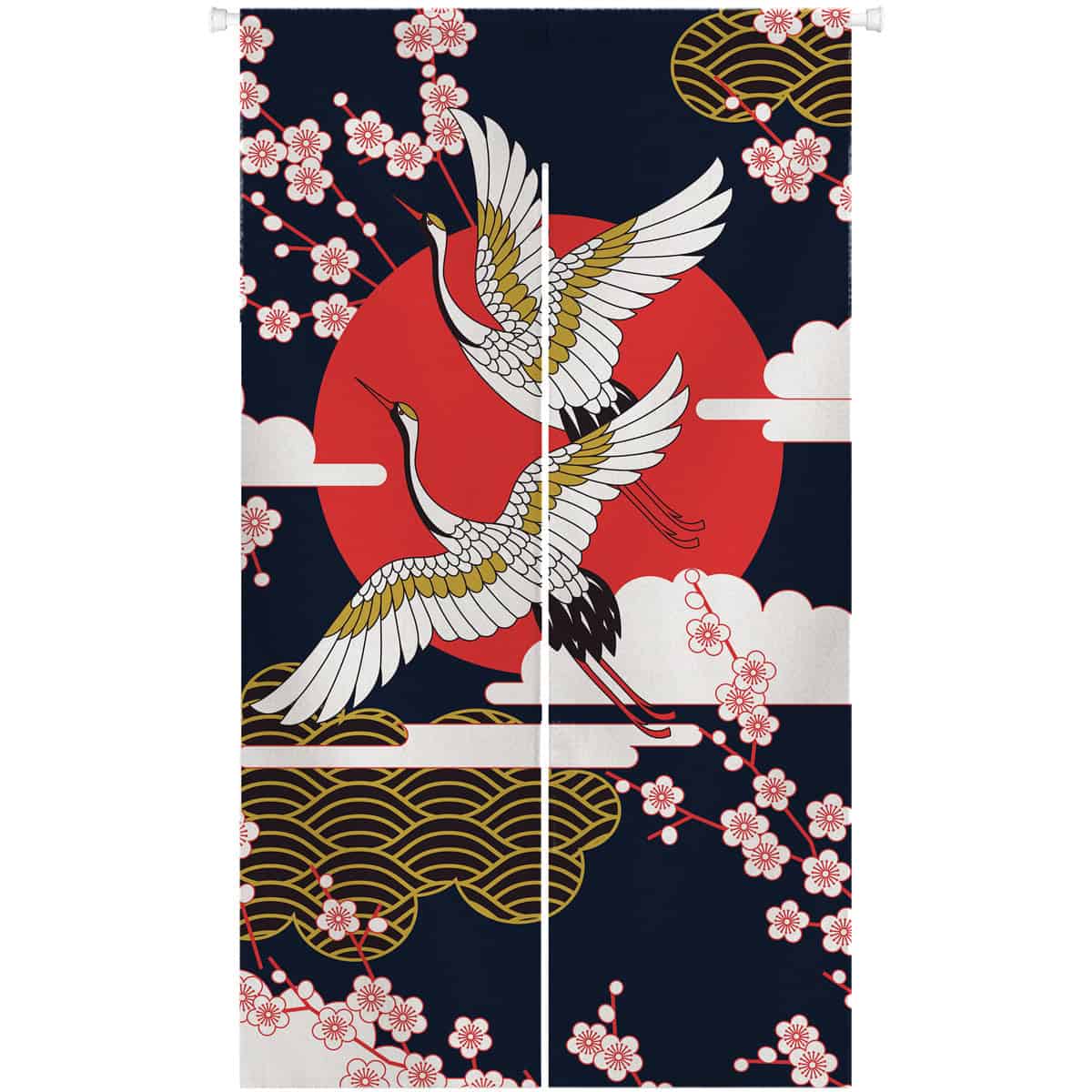 Crane Series  Noren Door Curtain image 0