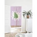 Aesthetic Cute Green Leopard Art Print Doorway Curtain Noren image 0