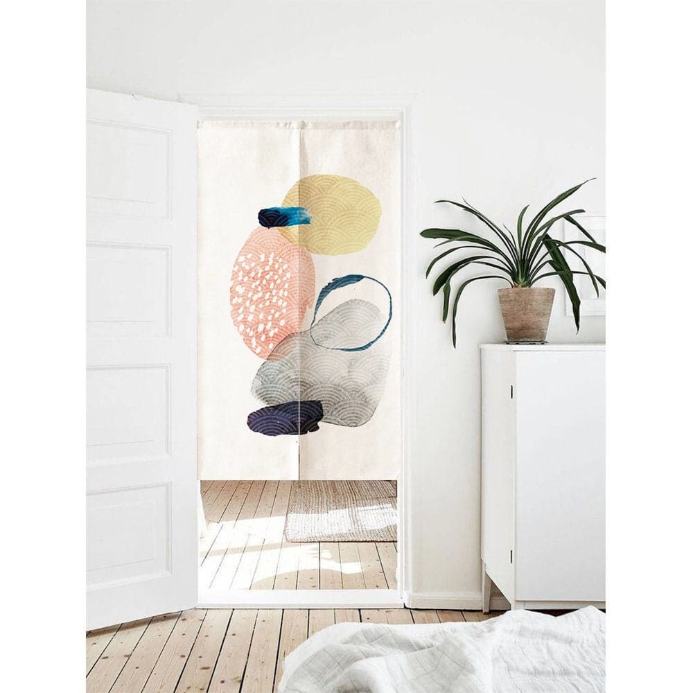 Modern Watercolour Shades Doorway Noren Curtain image 0