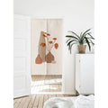 Brown Dried Flowers Doorway Noren Curtain image 0