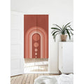 Red arch bridge background Doorway Curtain Noren image 0