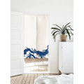 Japanese Watercolour Ocean Wave Pattern Doorway Noren Curtain image 0