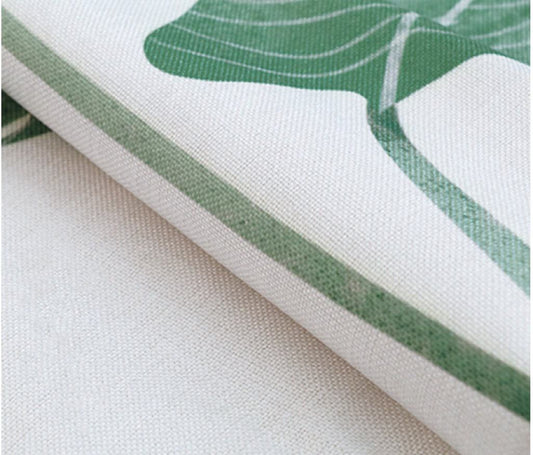 Grass-green lines Doorway Curtain Noren image 1