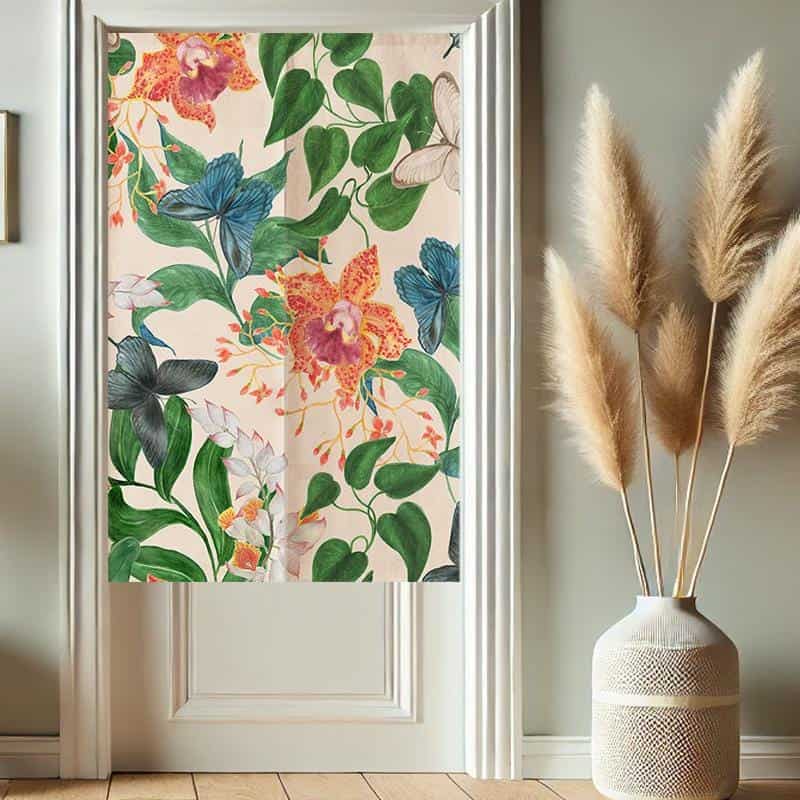 Flowers Noren  Door Curtain image 0
