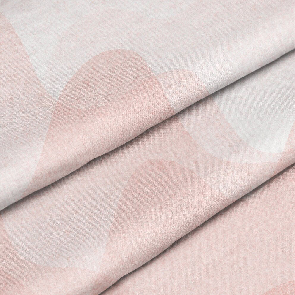 Gradient Pink Wavy Art Print Doorway Curtain Noren image 2