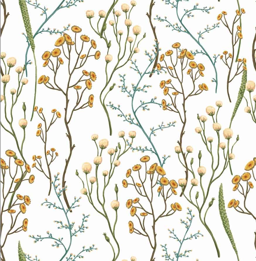 Flower Art Print Doorway Curtain Noren image 3