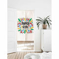 Unique Hand Drawn Floral Super Art Print Doorway Curtain Noren image 0