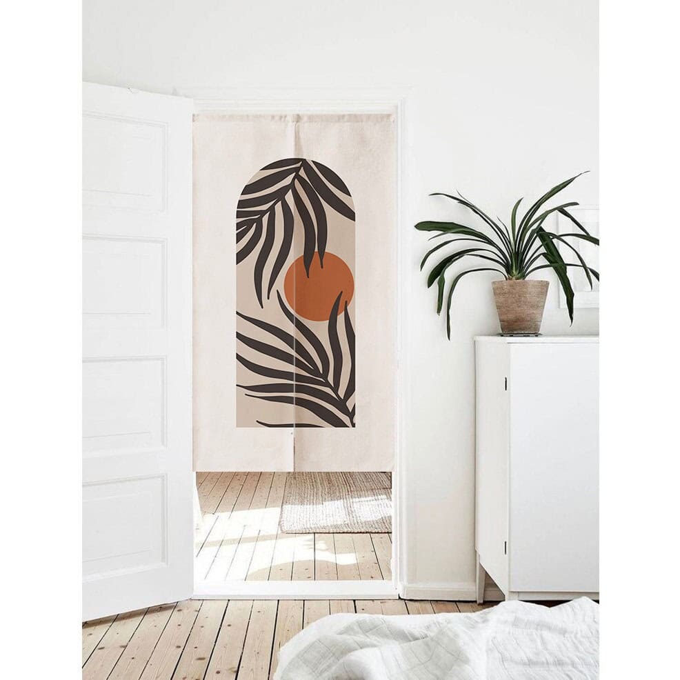 Long leaves Doorway Curtain Noren image 0