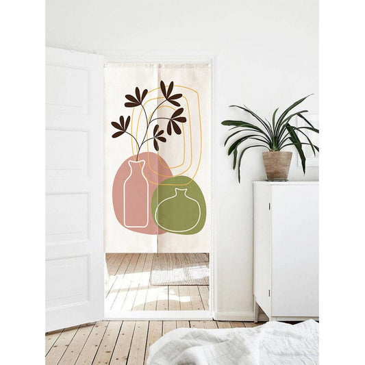 Nordic Style Vase Noren Doorway Curtain image 0