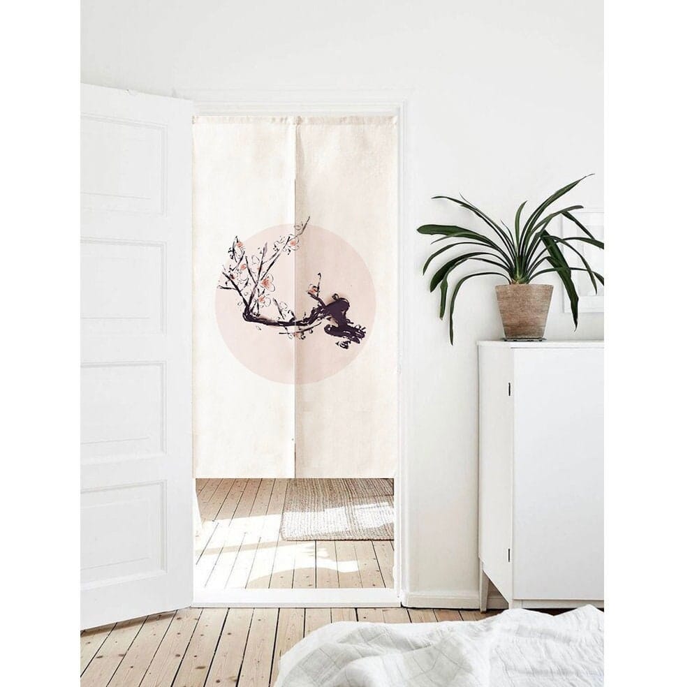 Floral Branch Art Print Doorway Curtain Noren image 0