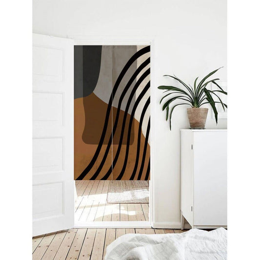 Animal Zebra Print Doorway Entrance Curtain Noren image 0