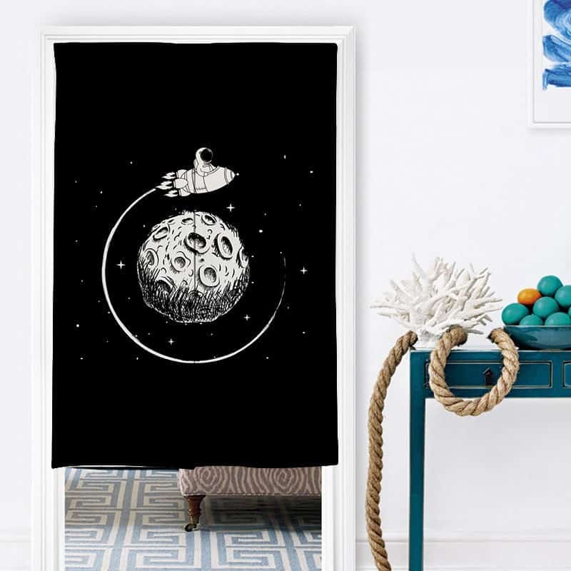 Spaceman Doorway Noren Curtain image 2