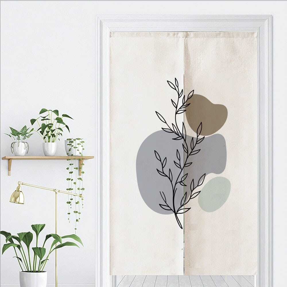 Abstract Branch Door Curtain image 1