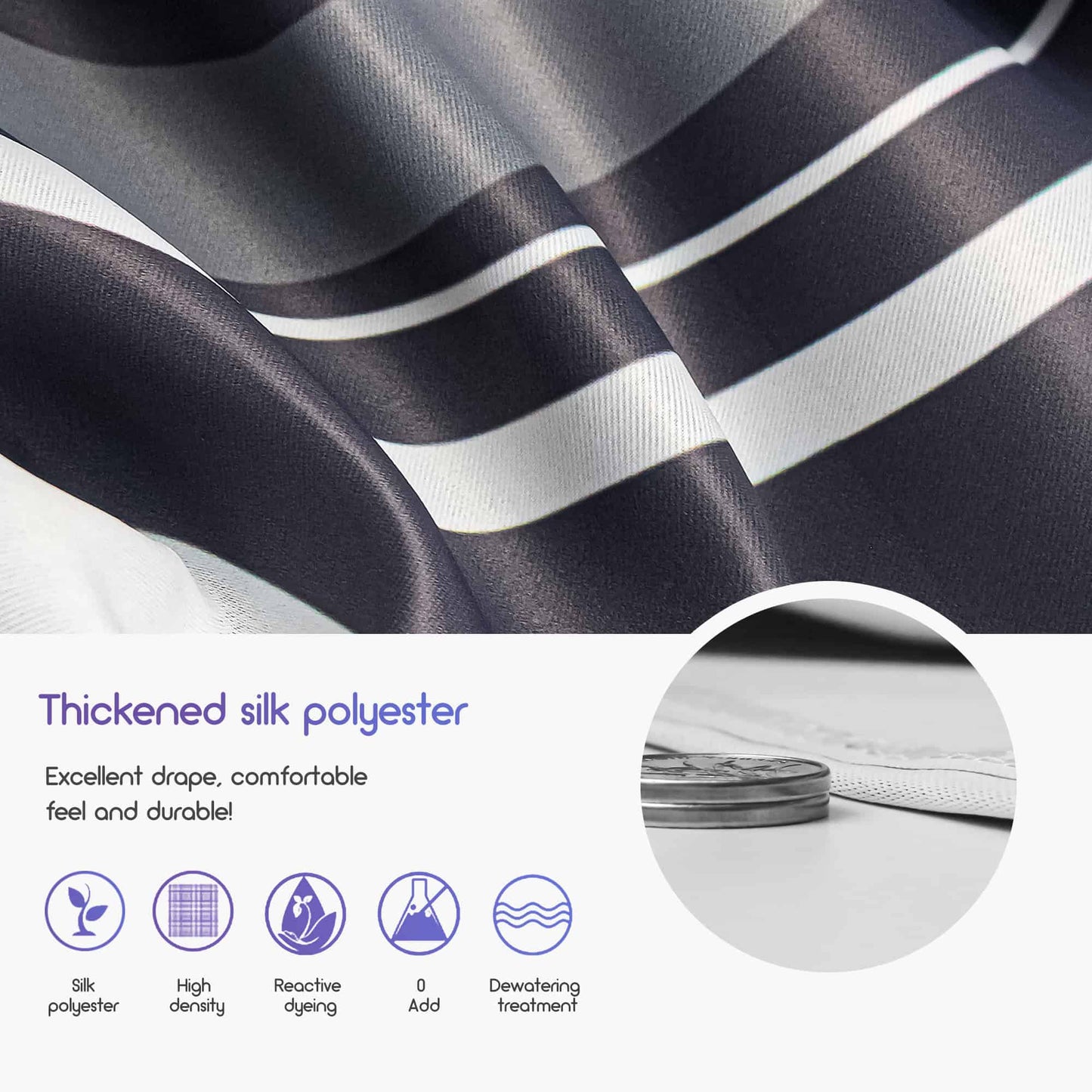 Japanese Art style blue surf Noren Door Curtains image 2