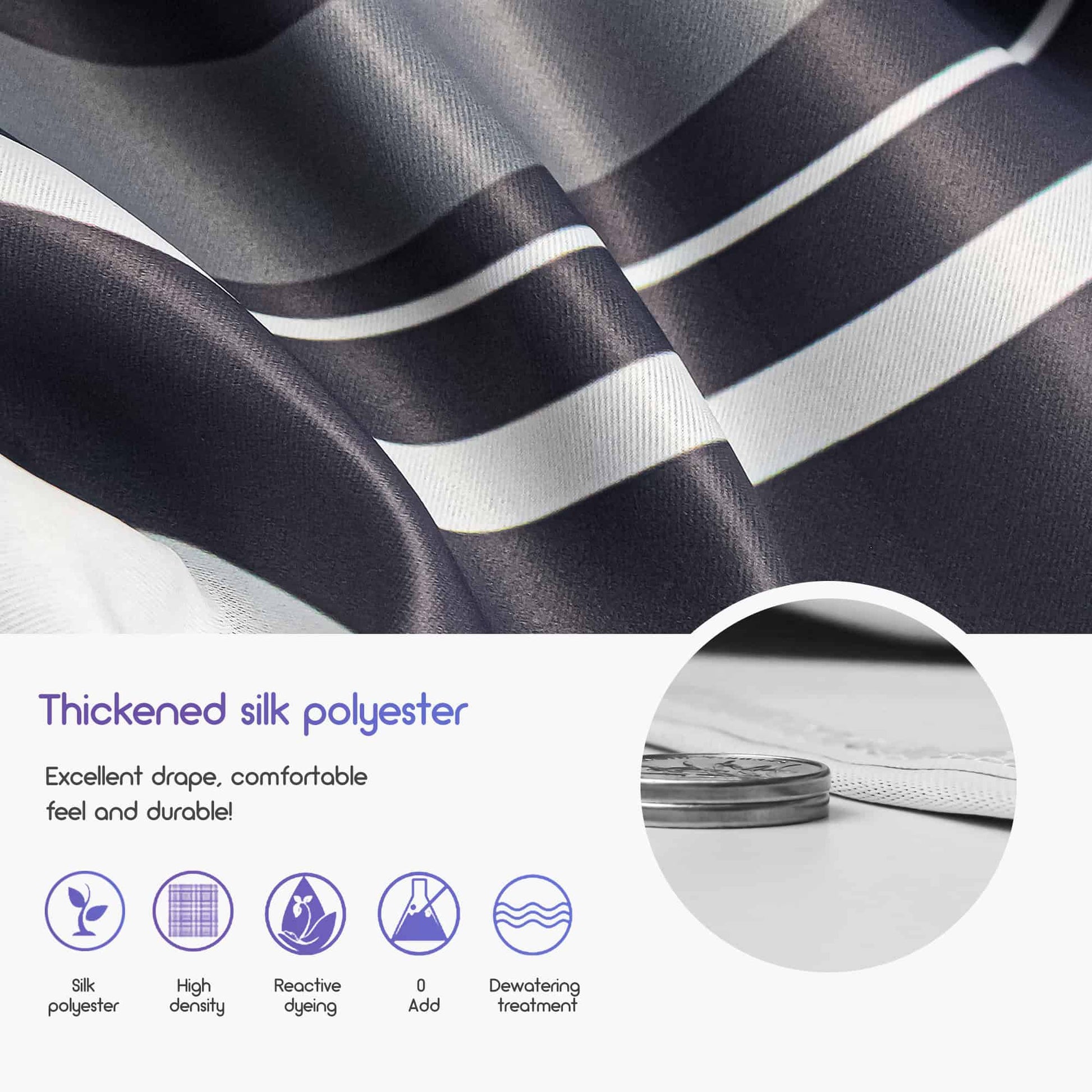 Japanese Art style blue surf Noren Door Curtains image 2