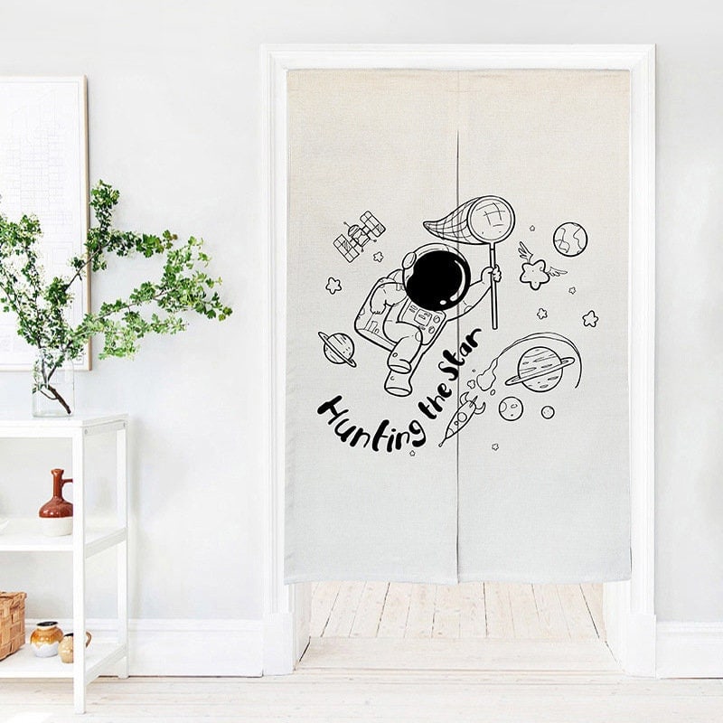Spaceman Doorway Noren Curtain image 0