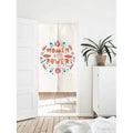 Orange Letters Doorway Curtain Noren image 0
