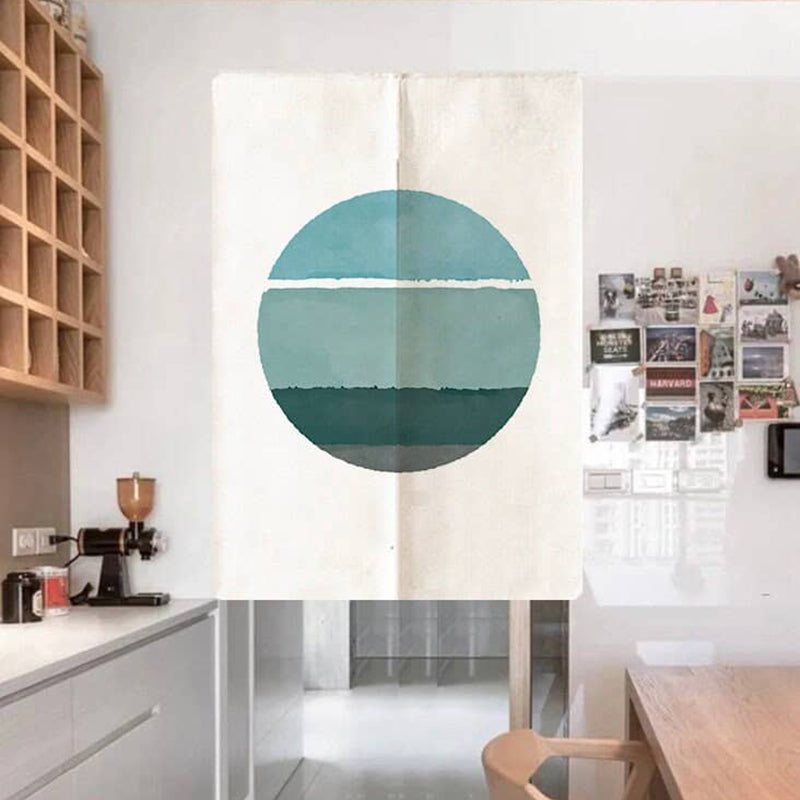 Abstract Modern Art Print Doorway Curtain Noren image 0