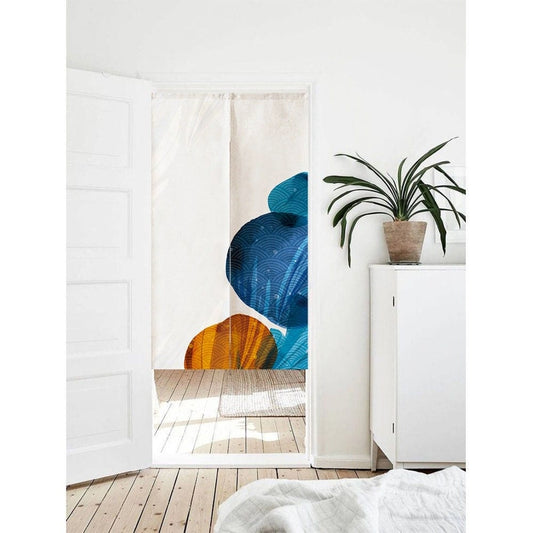Japanese Watercolour Shades Doorway Noren Curtain image 0