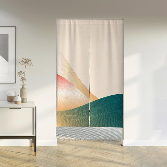 Japanese Wave Noren Door Curtain