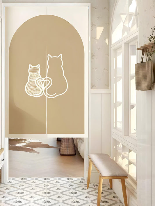 Cat back Doorway Curtains